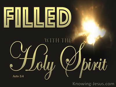 Acts 2:4 Filled With The Holy Spirit (gold)
